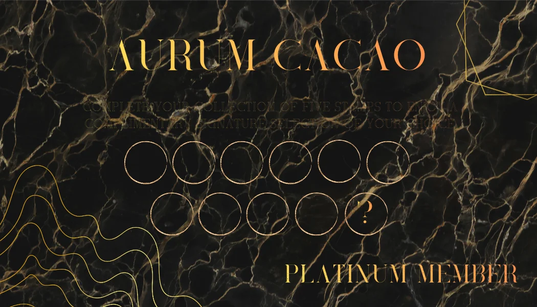 AURUM CACAO Platinum Loyalty Card